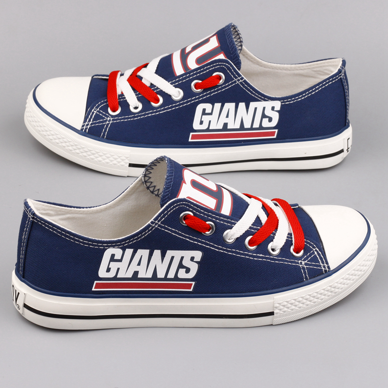 Women's NFL New York Giants Repeat Print Low Top Sneakers 005